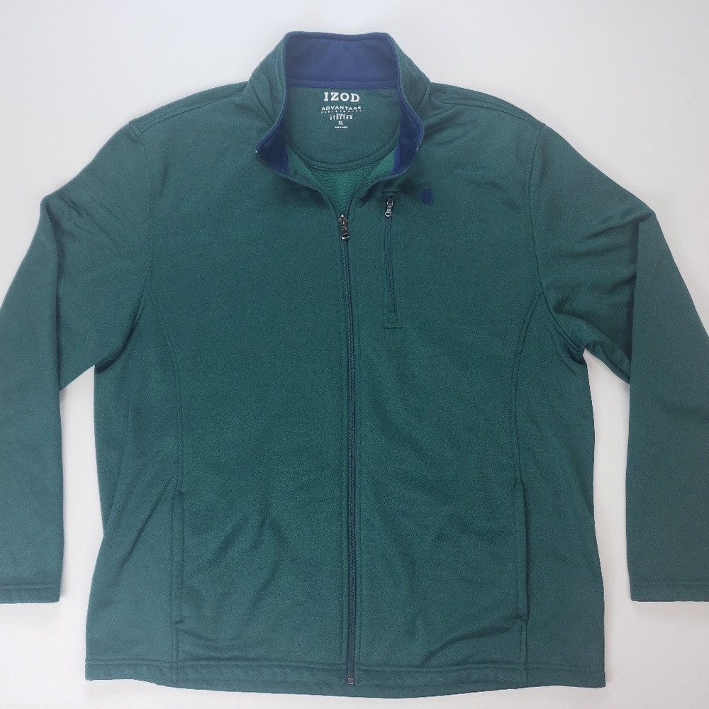 Mens Izod Advantage Green Long Sleeve Sweater
